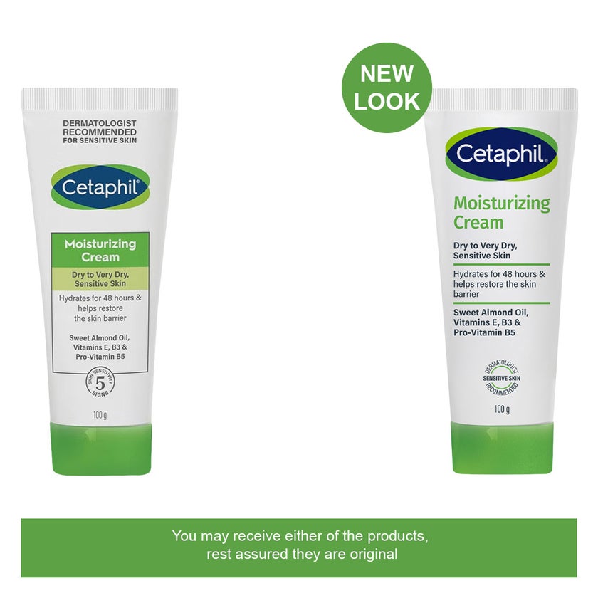 Cetaphil Unscented Moisturizing Cream For Face & Body 100g