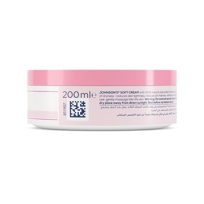 Johnson's 24 hour Moisture Soft Cream For Face & Body 200ml
