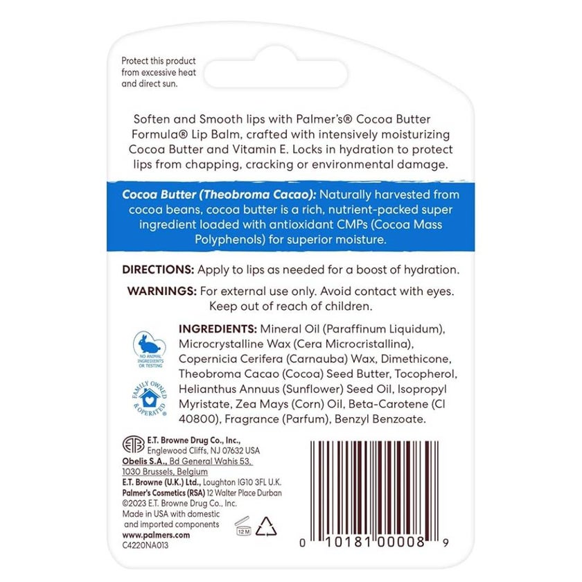 Palmer's Cocoa Butter Lip Balm With Vitamin E 4g