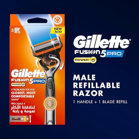 Gillette Fusion 5 ProGlide Power Men's Razor With Flex Ball Technology