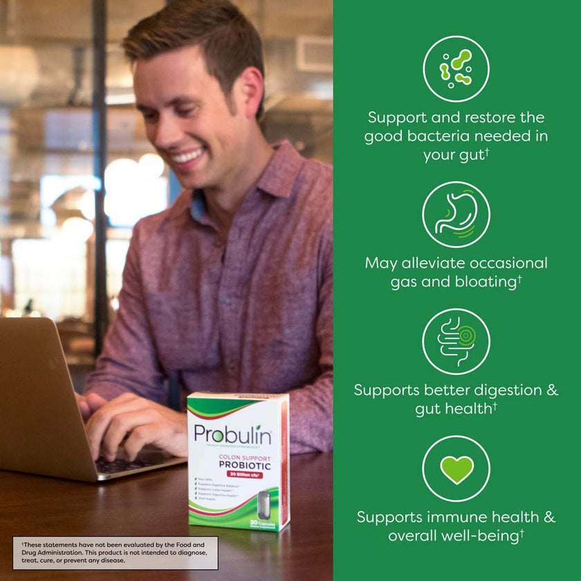 Probulin Colon Support Probiotic Capsules, Pack of 30's