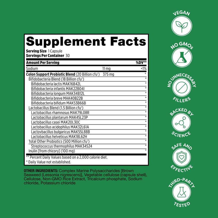 Probulin Colon Support Probiotic Capsules, Pack of 30's