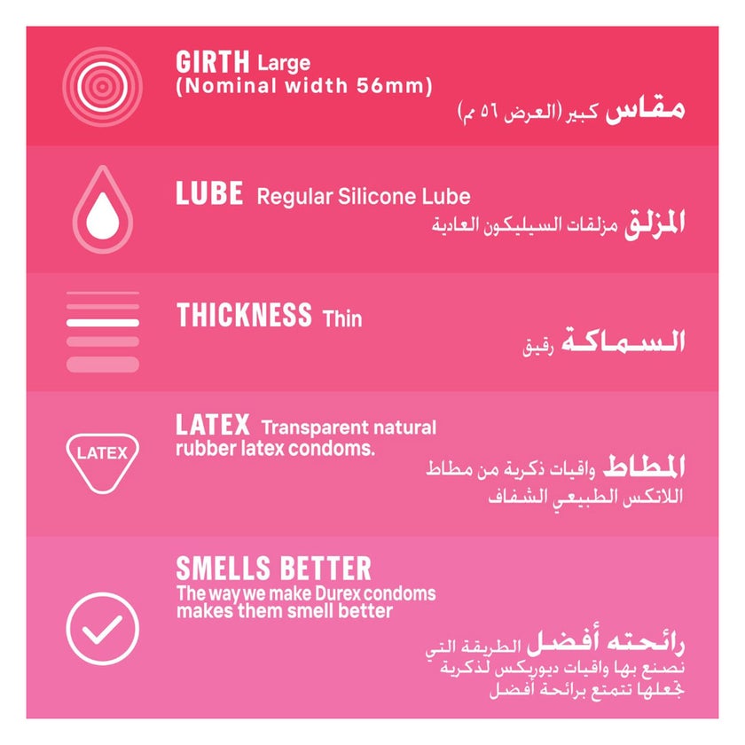 Durex Feel Thin Condoms, Pack of 12's