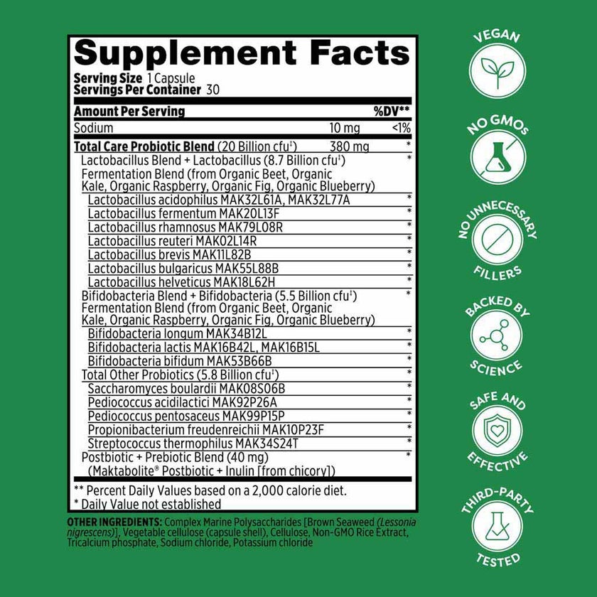 Probulin Total Care Probiotic Capsules, Pack of 30's