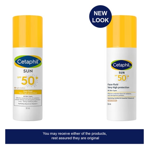 Cetaphil Sun Face Fluid Light-Medium SPF50+ Tinted Sunscreen 50ml