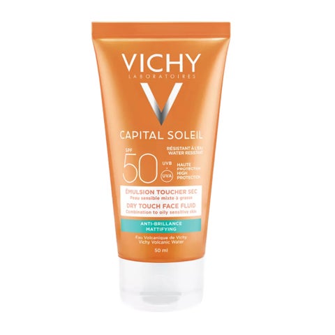 Vichy Capital Soleil SPF 50 Mattifying Dry Touch Fluid - 50ml x 2