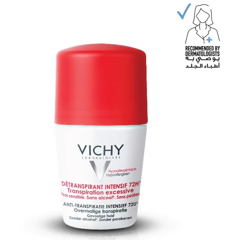Vichy 72H Stress Resist Anti-Perspirant Roll-On 50ml, Promo Pack of 2's