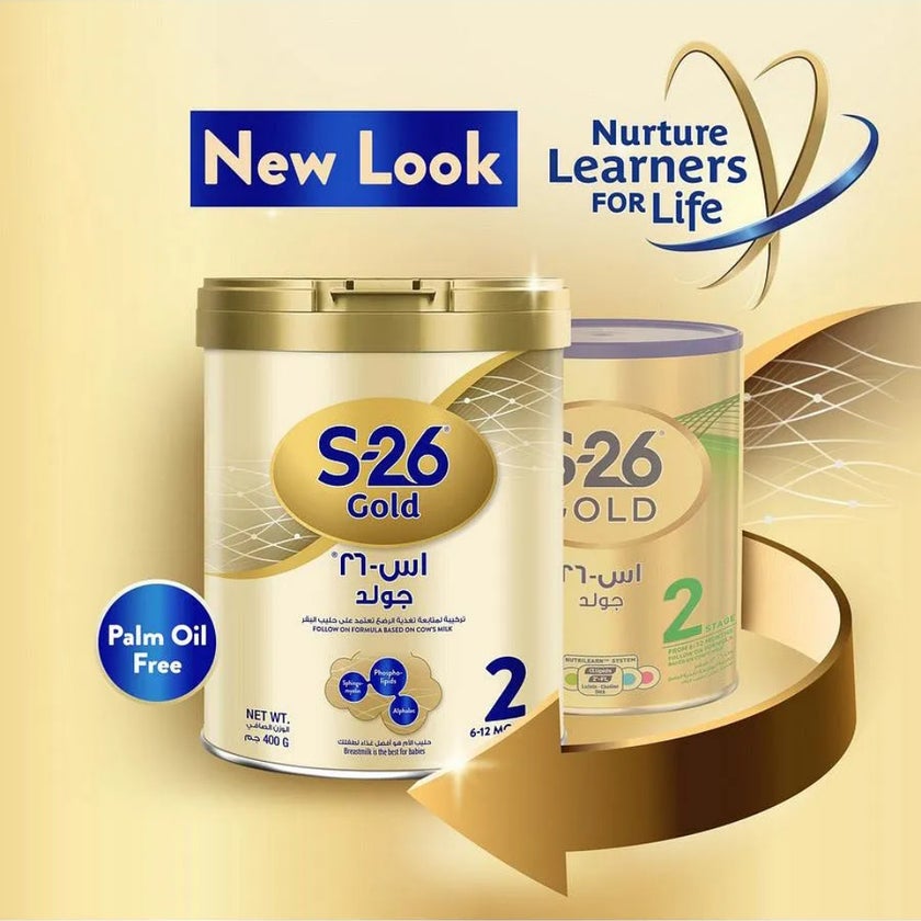 S-26 Gold Stage 2 Infant Milk Formula For 6 To 12 Months 400g