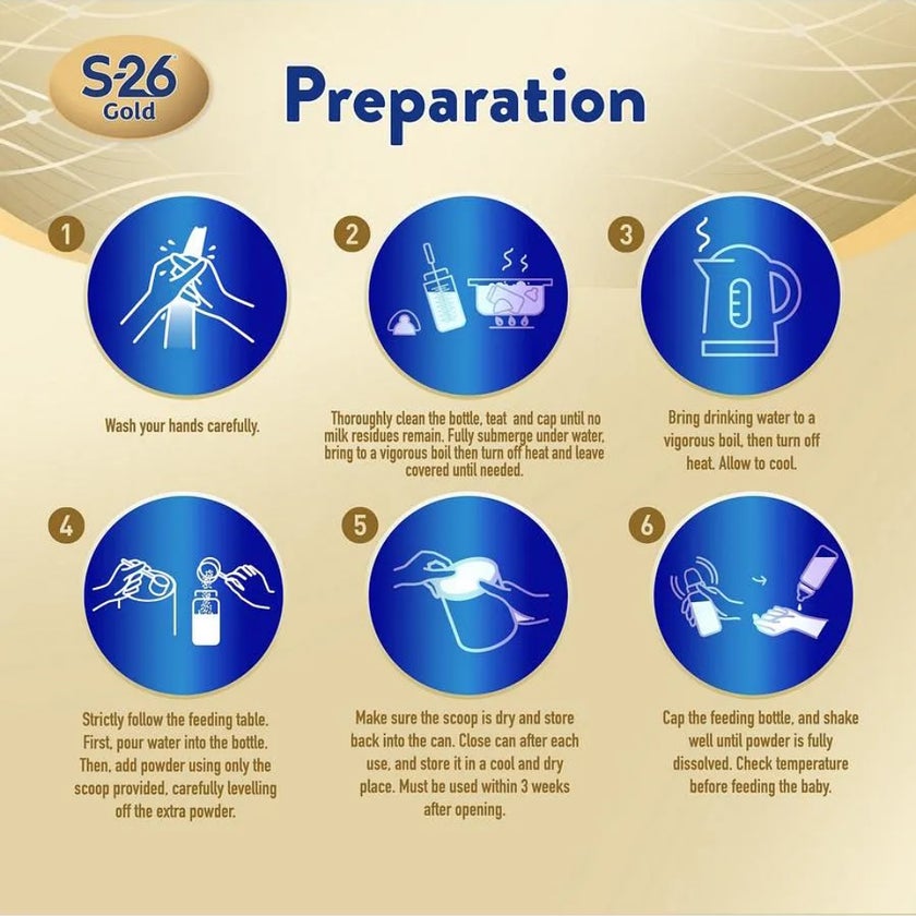 S-26 Gold Stage 2 Infant Milk Formula For 6 To 12 Months 400g