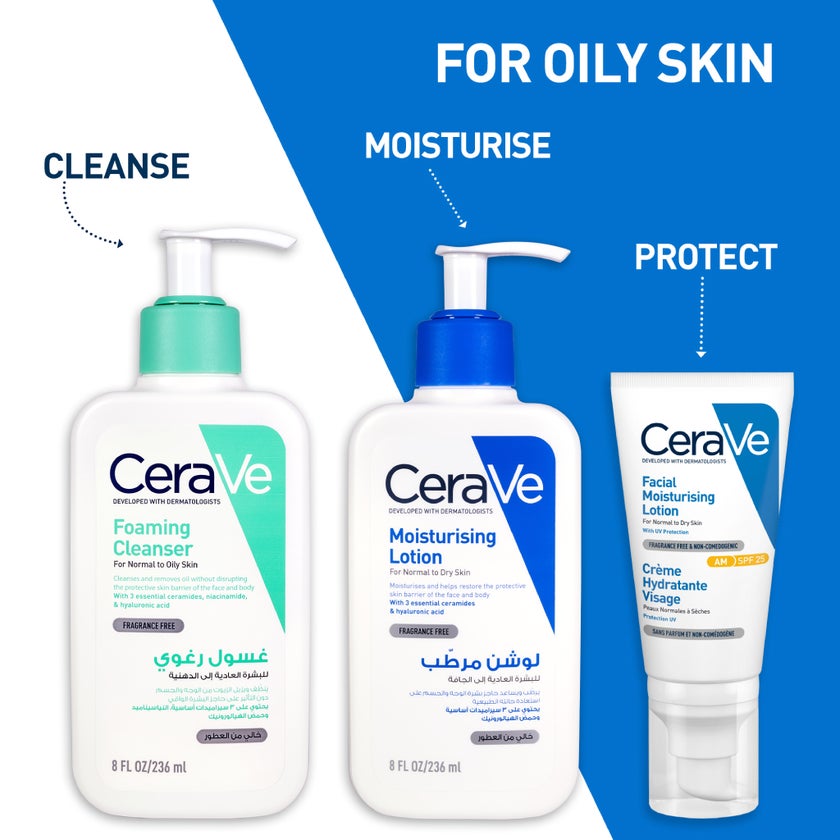 CeraVe Foaming Cleanser For Normal To Oily Skin 236ml