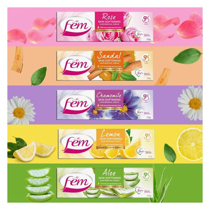 Fem Hair Removal Cream Rose 120g
