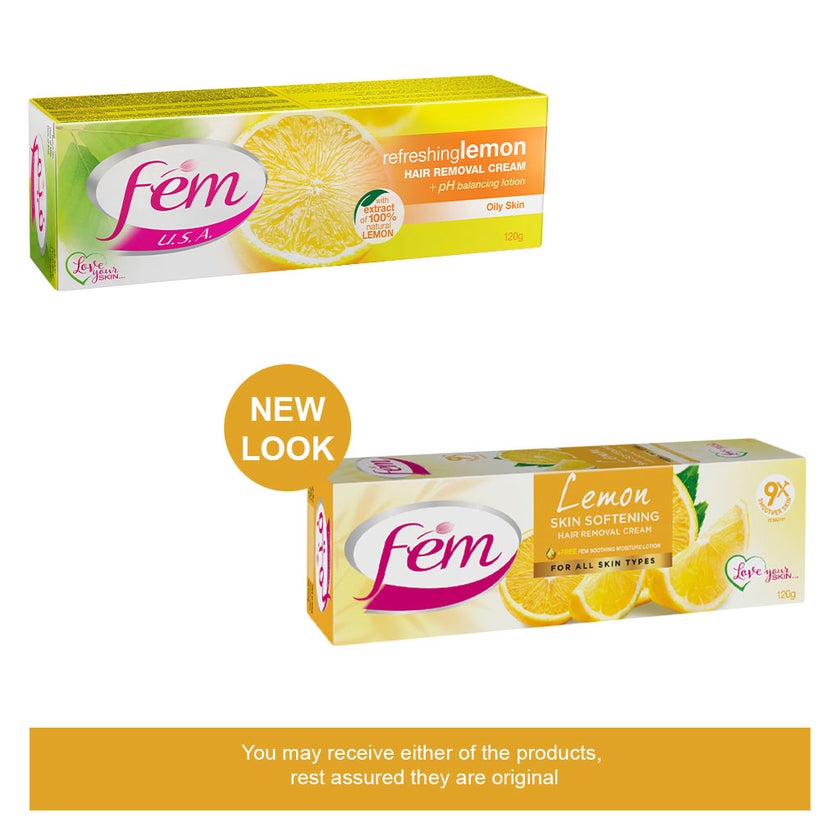 Fem Hair Removal Cream Lemon 120g