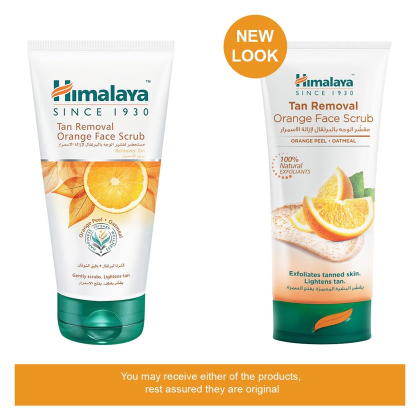 Himalaya Tan Removal Orange Face Scrub With Orange Peel And Oatmeal 150ml