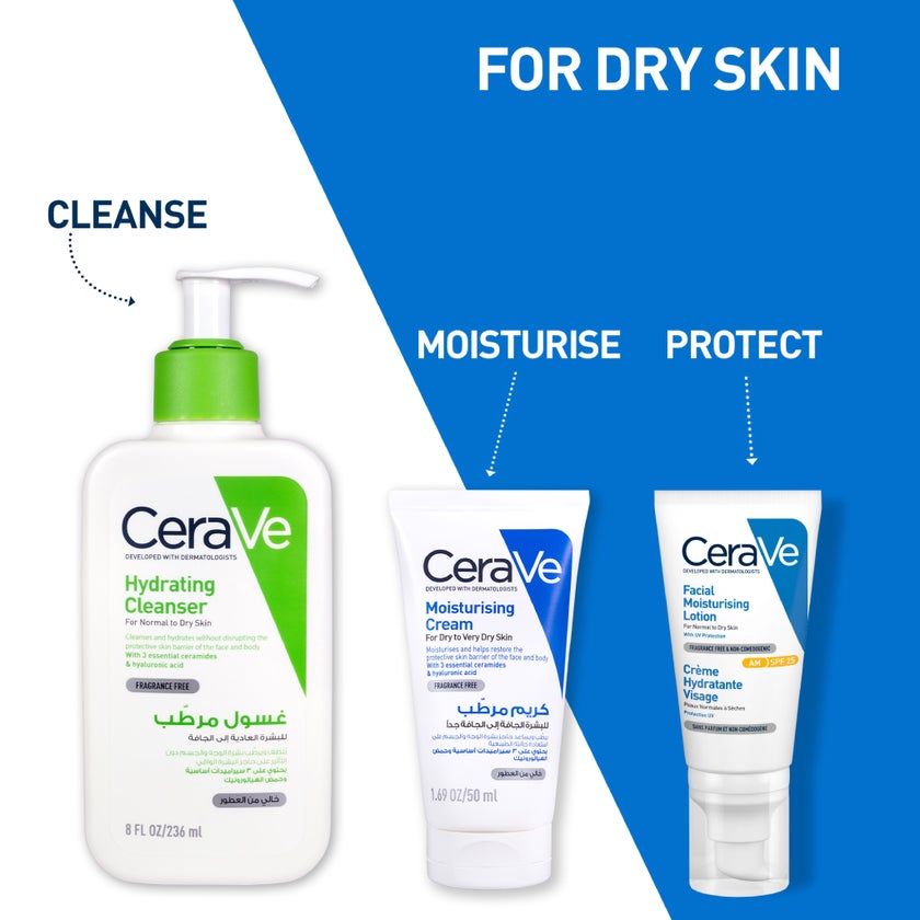 CeraVe Fragrance Free Moisturising Cream For Dry Skin 50ml