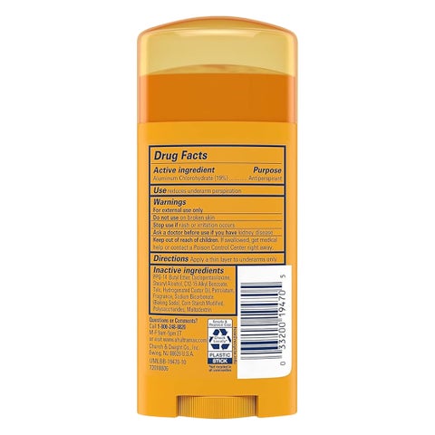 Arm & Hammer UltraMax Solid 48H Antiperspirant Deodorant Stick Powder Fresh 73g