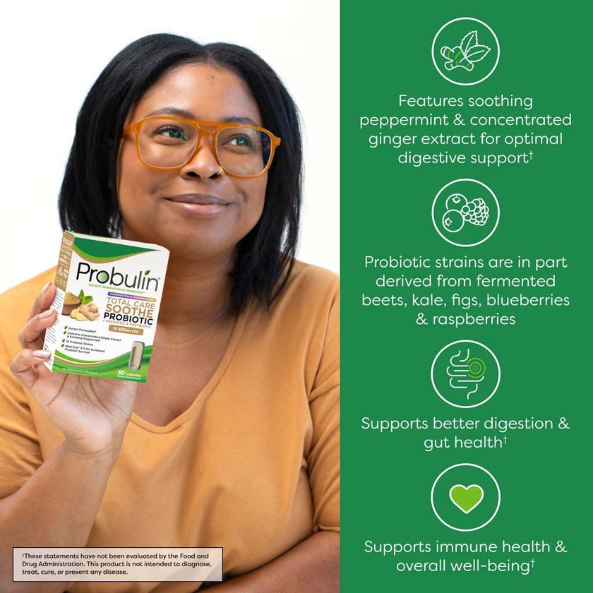 Probulin Total Care Soothe Probiotic Capsules, Pack of 30's