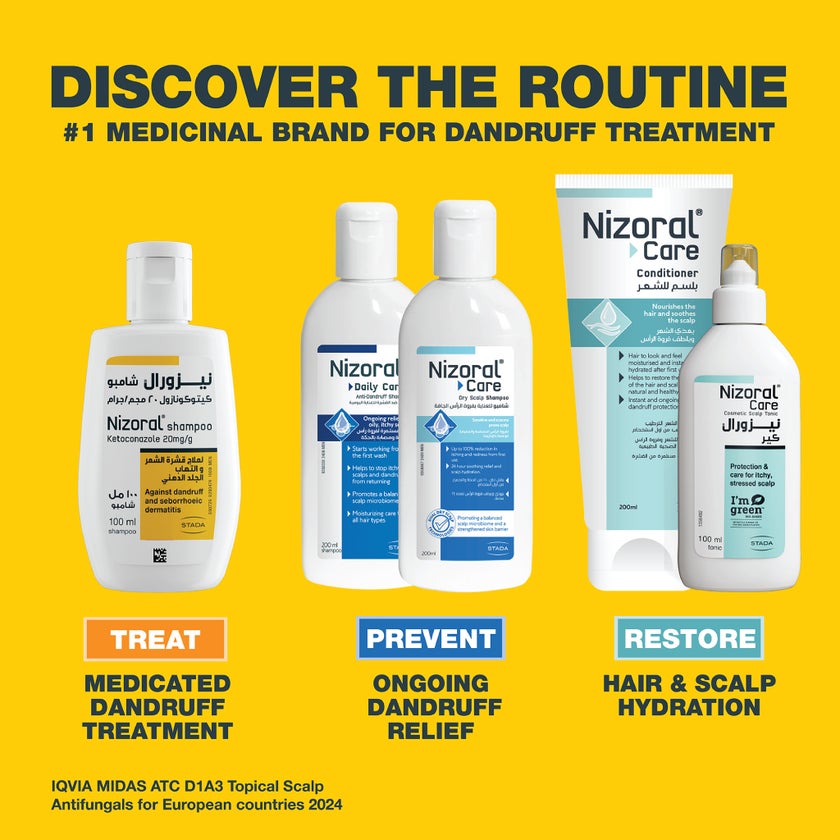 Nizoral Daily Care Anti Dandruff Shampoo For Oily Scalp 200ml 