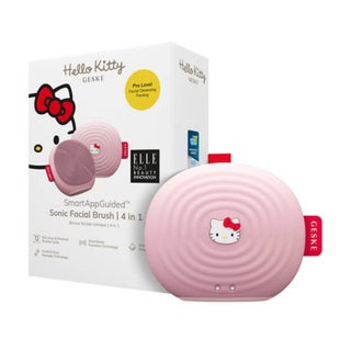 Geske Hello Kitty SmartAppGuided 4-in-1 Sonic Facial Brush In Pink Color For Deep Cleansing & Anti-Aging Massage