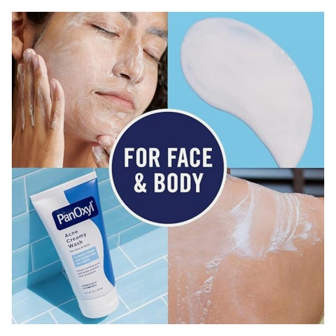 PanOxyl 4% Benzoyl Peroxide Acne Creamy Face & Body Wash 170g