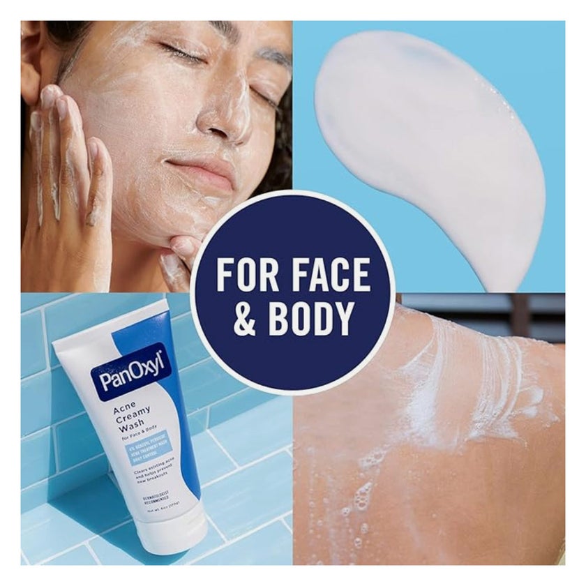 PanOxyl Acne Creamy Face & Body Wash 170g