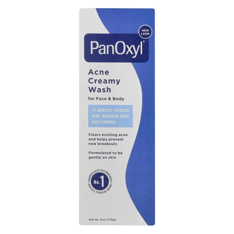 PanOxyl 4% Benzoyl Peroxide Acne Creamy Face & Body Wash 170g