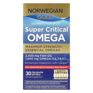 Renew Life Super Critical Omega Fish Oil Softgels, Pack of 30's