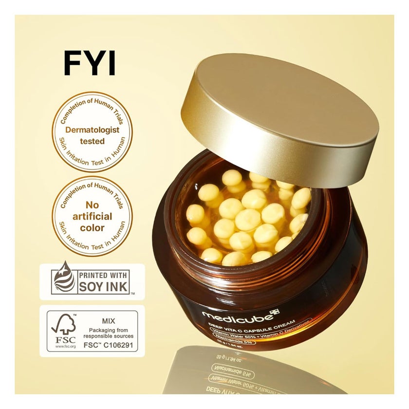 Medicube Deep Vita C Golden Boba Capsule Face Cream 55g
