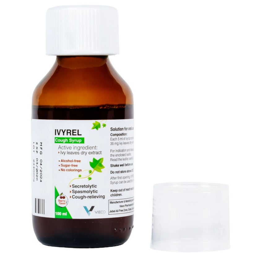 Vieco Ivyrel Cherry Flavoured Cough Syrup 100ml