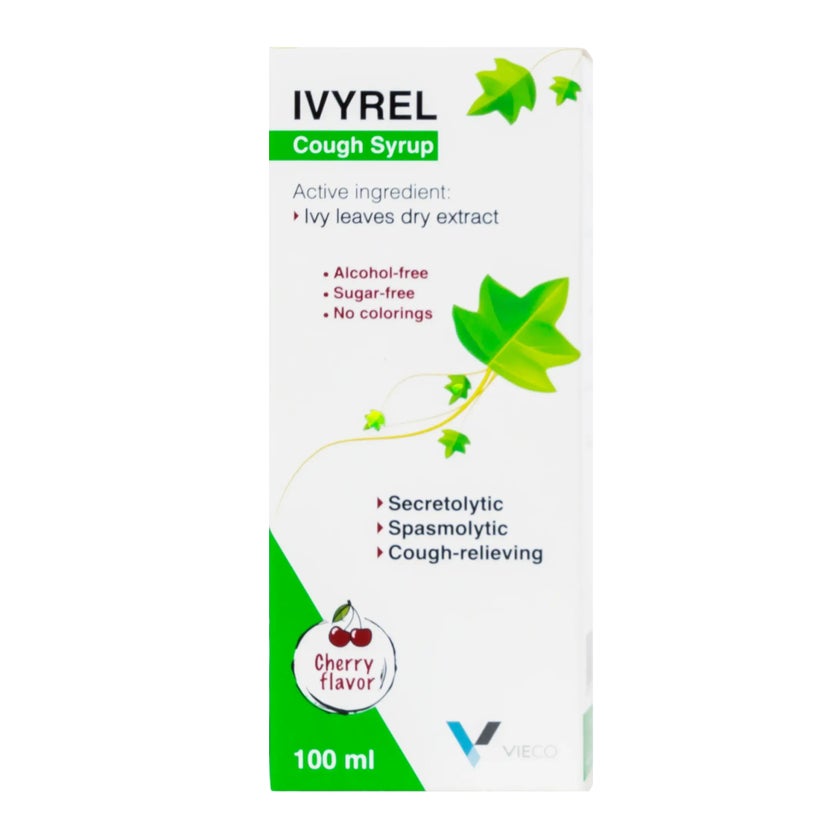 Vieco Ivyrel Cherry Flavoured Cough Syrup 100ml