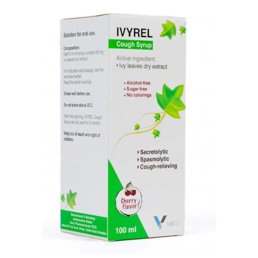 Vieco Ivyrel Cherry Flavoured Cough Syrup 100ml
