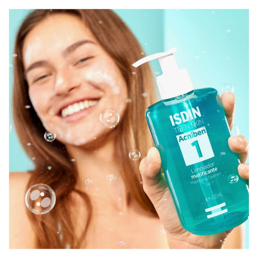 Isdin Teen Skin Acniben Mattifying Cleanser Gel 400ml