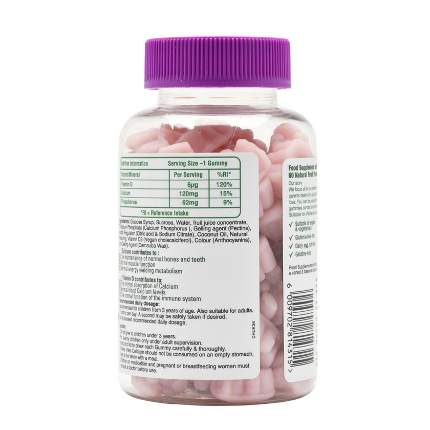 Chewy Vites Calcium + Vitamin D3 Kids Gummies, Pack of 60's
