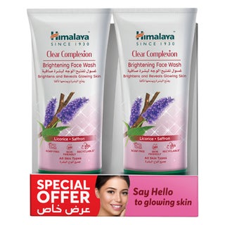 Himalaya Clear Complexion Whitening Face Wash 150ml, Pack of 2