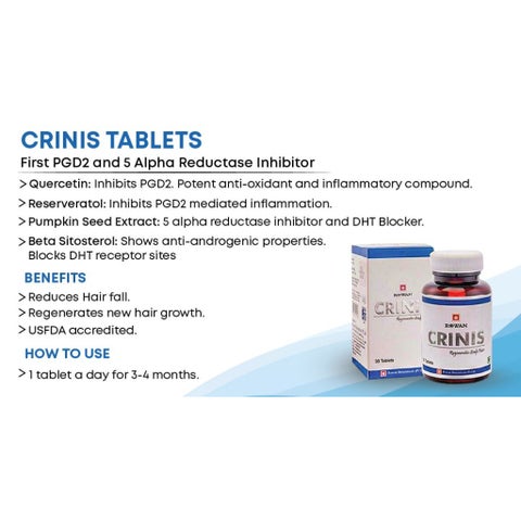 Rowan Bioceuticals Crinis & Hair Tonic Tablets, Pack of 30's