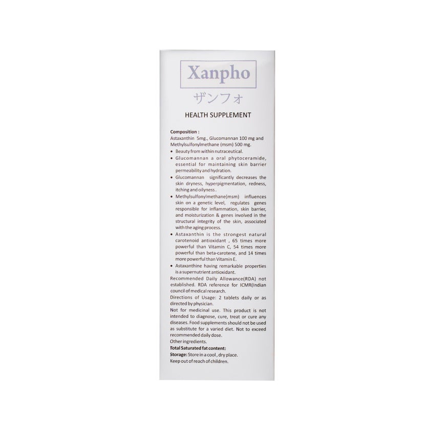 Rowan Bioceuticals Xanpho Antioxidant Tablets, Pack of 30's