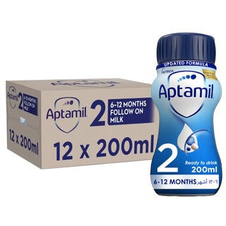 Aptamil Stage 2 Follow On Milk Formula For 6-12 Months 200ml, Pack of 12's