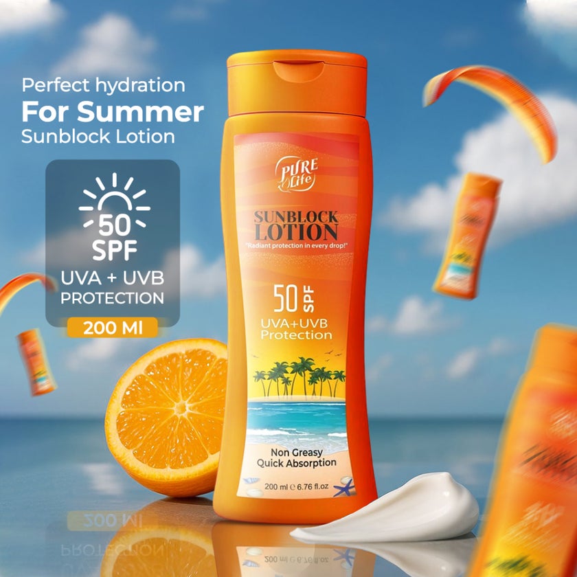 Pure Life SPF50 Sunscreen Lotion 200ml