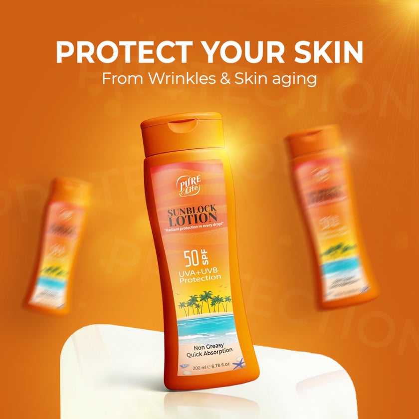 Pure Life SPF50 Sunscreen Lotion 200ml