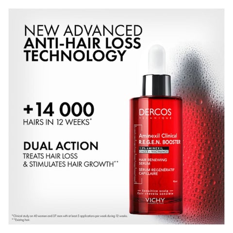 Vichy Dercos Regen Booster Hair Serum 90ml + Collagen Specialist 16 Serum 30ml