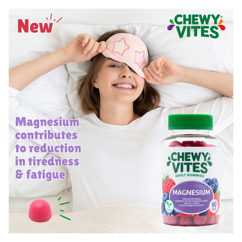 Chewy Vites Adults Magnesium Gummies, Pack of 60's