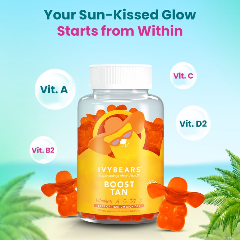 Ivybears Boost Tan Adult Gummies, Pack of 60's