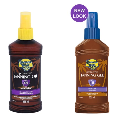 Banana Boat SPF 15 Protective Tanning Gel - 236ml
