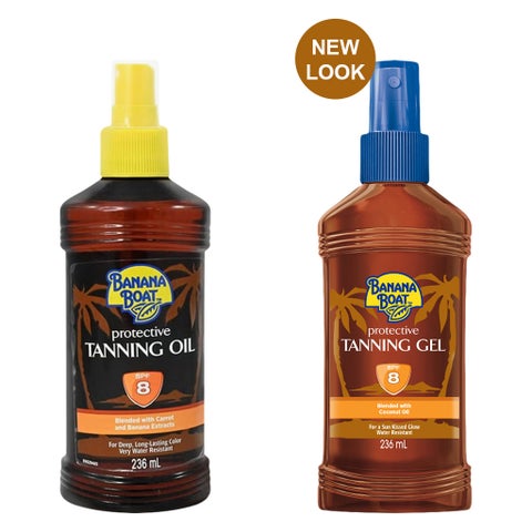Banana Boat SPF 8 Protective Tanning Gel - 236ml
