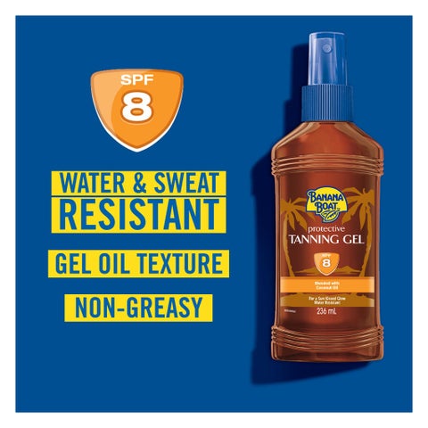 Banana Boat SPF 8 Protective Tanning Gel - 236ml