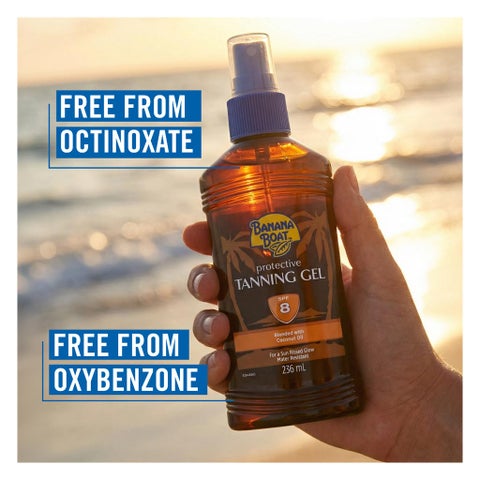 Banana Boat SPF 8 Protective Tanning Gel - 236ml