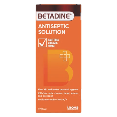 Betadine Povidone Iodine Antiseptic Solution 120ml