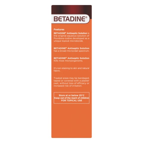 Betadine Povidone Iodine Antiseptic Solution 120ml