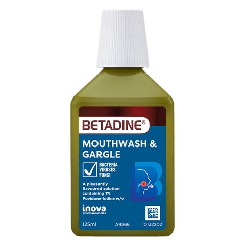 Betadine Mouthwash/Gargle 125ml