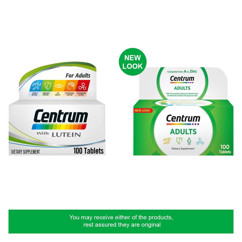Centrum Adult Multivitamin Tablets, Pack of 100's
