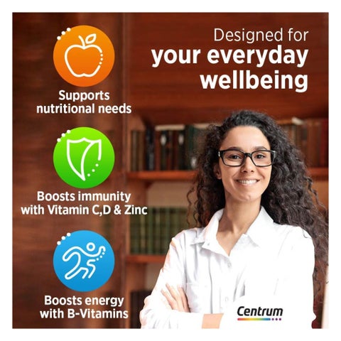Centrum Adult Multivitamin Supplement Tablets, Pack of 30's